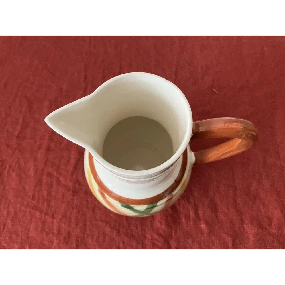 Vintage ‘40s/‘50s Vernon Kilns Vernonware Homespun Pitcher/Jug 32 oz. 7